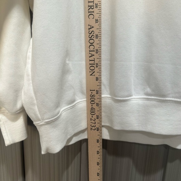 Reflex NWT Ultra Soft White Graphic Sweatshirt Fleece Soft Oversized Tiger Sz L - Picture 5 of 9